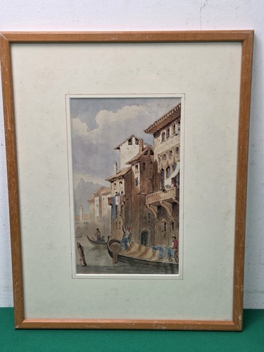 Framed unsigned venice - unsigned,