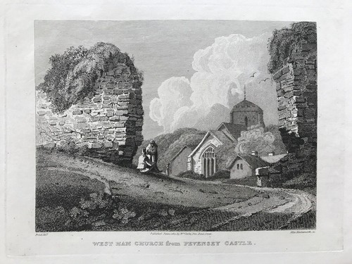 1810 antique print westham - 1810, print;