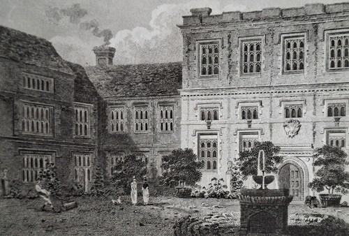 1805 antique print gosfield - 1805,